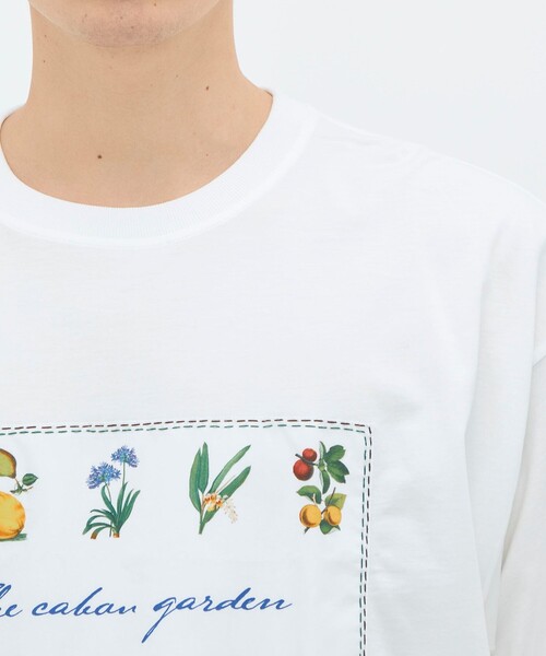 caban（キャバン）の「CABaN スビンコットン GREEN SHOWERプリントTシャツ（Tシャツ/カットソー・メンズ・ブラック系その他/ホワイト系その他・L/M/S）」の7枚目の写真