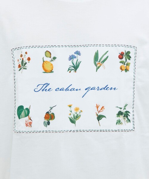 caban（キャバン）の「CABaN スビンコットン GREEN SHOWERプリントTシャツ（Tシャツ/カットソー・メンズ・ブラック系その他/ホワイト系その他・L/M/S）」の6枚目の写真