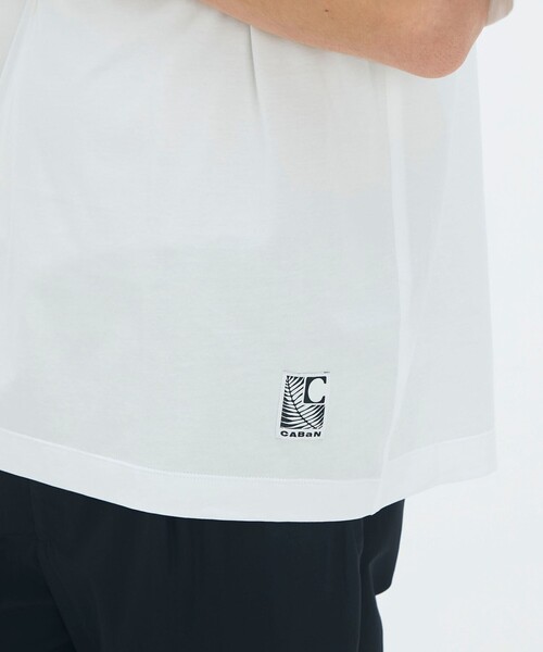caban（キャバン）の「CABaN スビンコットン GREEN SHOWERプリントTシャツ（Tシャツ/カットソー・メンズ・ブラック系その他/ホワイト系その他・L/M/S）」の12枚目の写真