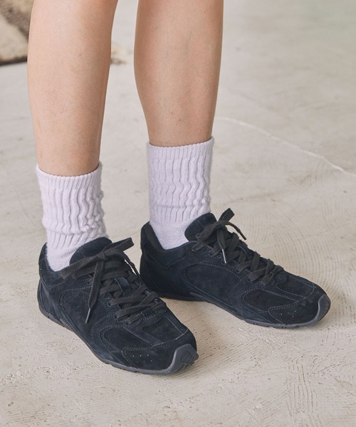 MOHI/モヒ ナチュラルスエードレースアップスニーカー MONO-MART