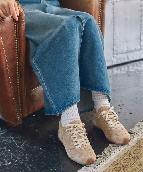 MOHI(モヒ)の「MOHI/モヒ ナチュラルスエードレースアップスニーカー(スニーカー・レディース・ブラック/モカ/ベージュ・24.5cm/24cm/23.5cm/23cm/22.5cm)」の16枚目の写真