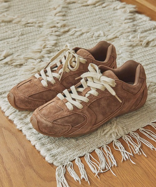 MOHI/モヒ ナチュラルスエードレースアップスニーカー MONO-MART
