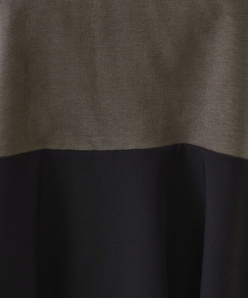 OPAQUE.CLIP（オペークドットクリップ）の「配色フハクドッキングペプラムトップス【洗濯機洗い可/抗ピル】（Tシャツ/カットソー・レディース・ホワイト系5/チャコール/ベージュ系4・38/40/42）」の7枚目の写真