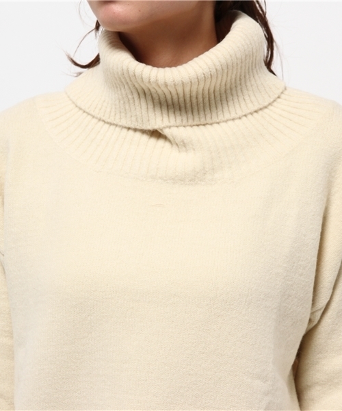 WHO'S WHO gallery（フーズフーギャラリー）の「【A,nam】タートルニット（ニット/セーター・レディース・オフホワイト/グレー/ブラウン・FREE）」の7枚目の写真