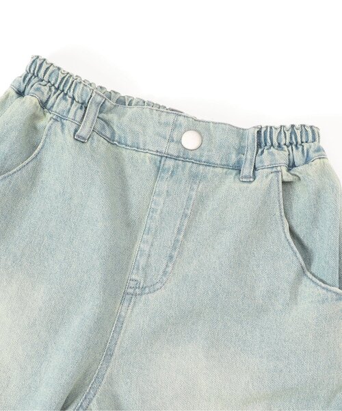 algy（アルジー）の「グランジワイドハーフパンツ（デニムパンツ・キッズ・ブラック/サックスブルー・SMALL/MEDIUM/X-SMALL/XX-SMALL）」の8枚目の写真