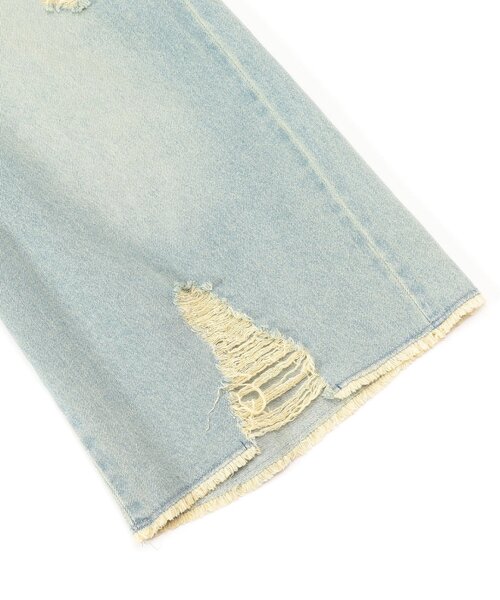 algy（アルジー）の「グランジワイドハーフパンツ（デニムパンツ・キッズ・ブラック/サックスブルー・SMALL/MEDIUM/X-SMALL/XX-SMALL）」の12枚目の写真