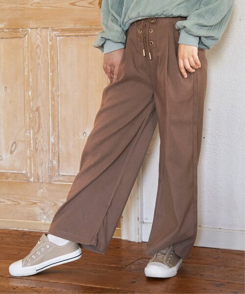 ikka(イッカ)の「レースアップワイドパンツ(120~160cm)(その他パンツ・キッズ・ブラック/スモークグレー/ブルー/ライム・120/130/140/150/160)」の20枚目の写真