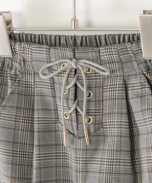 ikka（イッカ）の「レースアップワイドパンツ（120~160cm）（その他パンツ・キッズ・ブラック/スモークグレー/ブルー/ライム・120/130/140/150/160）」の7枚目の写真