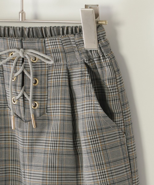 ikka（イッカ）の「レースアップワイドパンツ（120~160cm）（その他パンツ・キッズ・ブラック/スモークグレー/ブルー/ライム・120/130/140/150/160）」の8枚目の写真