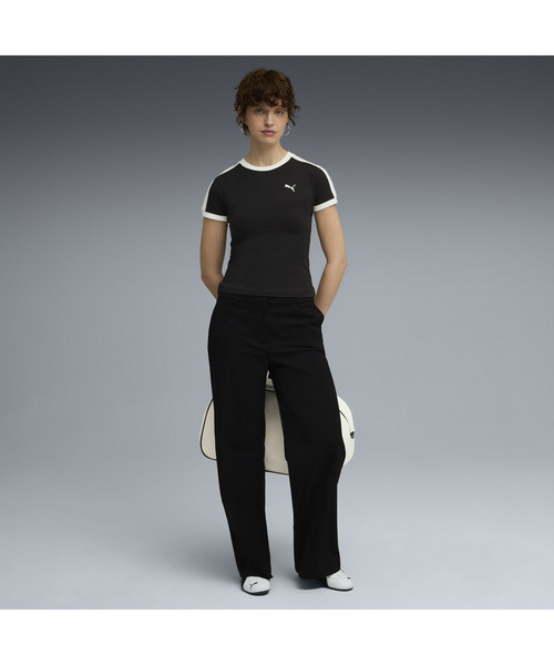 PUMA（プーマ）の「PUMA プーマ ウィメンズ T7 スリム 半袖 Tシャツ（Tシャツ/カットソー・レディース・ピンク系その他2/ホワイト/ブラック・SMALL/MEDIUM/LARGE/X-LARGE）」の5枚目の写真