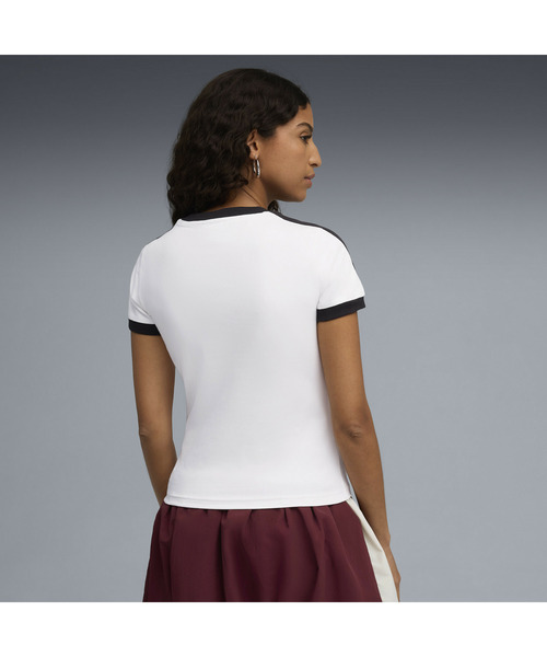 PUMA（プーマ）の「PUMA プーマ ウィメンズ T7 スリム 半袖 Tシャツ（Tシャツ/カットソー・レディース・ピンク系その他2/ホワイト/ブラック・SMALL/MEDIUM/LARGE/X-LARGE）」の14枚目の写真