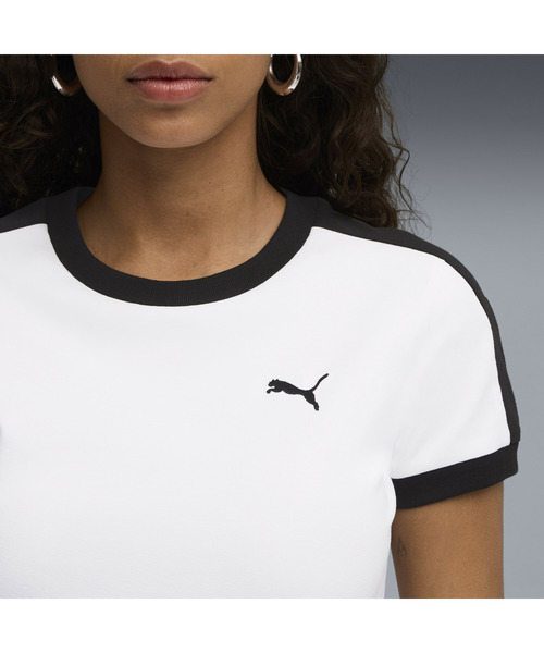 PUMA（プーマ）の「PUMA プーマ ウィメンズ T7 スリム 半袖 Tシャツ（Tシャツ/カットソー・レディース・ピンク系その他2/ホワイト/ブラック・SMALL/MEDIUM/LARGE/X-LARGE）」の15枚目の写真