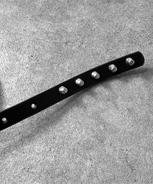 jiasecond.（ジアセカンド）の「【jiasecond.】スタッズダブルナローベルト /  細め ダブル 二重 合皮 合成皮革 服飾雑貨 ブラック ZOZOTOWN限定（ベルト・レディース・ブラック・FREE）」の8枚目の写真