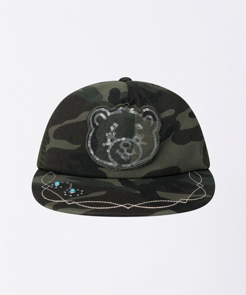 SCULPTOR（スカルプター）の「Teddy Sequin Mesh Cap（キャップ・レディース・ブラウン系その他/ブラック/カーキ・FREE）」の9枚目の写真