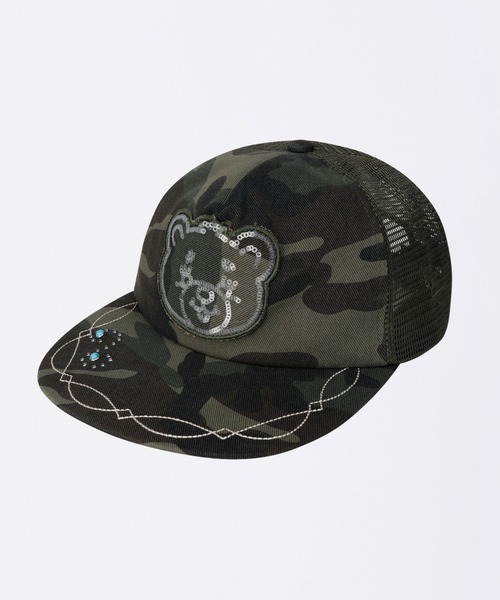 SCULPTOR（スカルプター）の「Teddy Sequin Mesh Cap（キャップ・レディース・ブラウン系その他/ブラック/カーキ・FREE）」の10枚目の写真