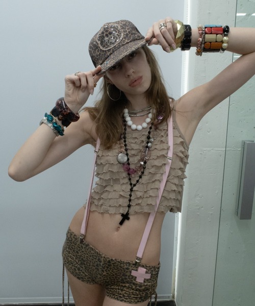 セール】Teddy Sequin Mesh Cap（キャップ）｜SCULPTOR（スカルプター