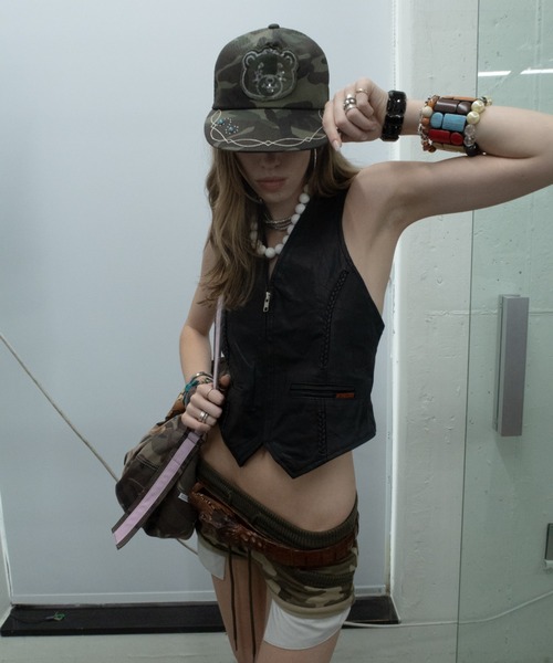 SCULPTOR（スカルプター）の「Teddy Sequin Mesh Cap（キャップ・レディース・ブラウン系その他/ブラック/カーキ・FREE）」の13枚目の写真