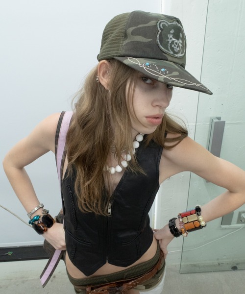 SCULPTOR（スカルプター）の「Teddy Sequin Mesh Cap（キャップ・レディース・ブラウン系その他/ブラック/カーキ・FREE）」の14枚目の写真