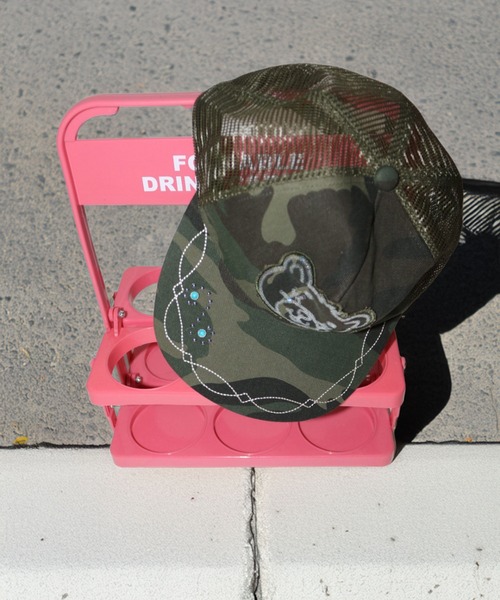 セール】Teddy Sequin Mesh Cap（キャップ）｜SCULPTOR（スカルプター