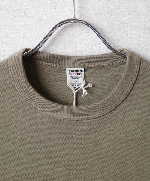 BARNS OUTFITTERS（バーンズアウトフィッターズ）の「【PH2】【BARNS OUTFITTERS】TSURI-AMI SS CREW T 吊り編み ショートスリーブ クルーネック Tシャツ（Tシャツ/カットソー・メンズ・オリーブ/グリーン系その他/グリーン系その他2/ゴールド/カーキ/ピンク系その他・SMALL）」の14枚目の写真