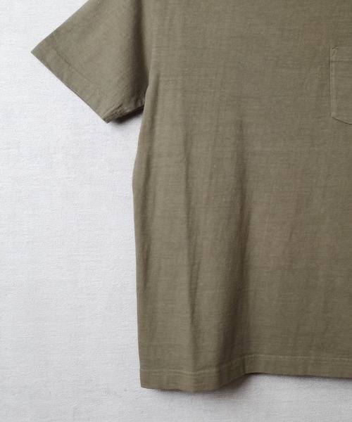 BARNS OUTFITTERS（バーンズアウトフィッターズ）の「【PH2】【BARNS OUTFITTERS】TSURI-AMI SS CREW T 吊り編み ショートスリーブ クルーネック Tシャツ（Tシャツ/カットソー・メンズ・オリーブ/グリーン系その他/グリーン系その他2/ゴールド/カーキ/ピンク系その他・SMALL）」の13枚目の写真