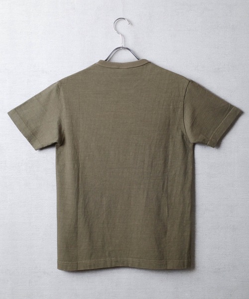 BARNS OUTFITTERS（バーンズアウトフィッターズ）の「【PH2】【BARNS OUTFITTERS】TSURI-AMI SS CREW T 吊り編み ショートスリーブ クルーネック Tシャツ（Tシャツ/カットソー・メンズ・オリーブ/グリーン系その他/グリーン系その他2/ゴールド/カーキ/ピンク系その他・SMALL）」の10枚目の写真