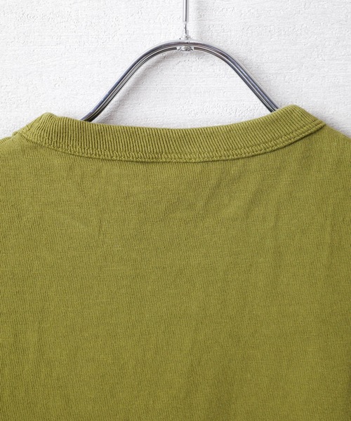 BARNS OUTFITTERS（バーンズアウトフィッターズ）の「【PH2】【BARNS OUTFITTERS】TSURI-AMI SS CREW T 吊り編み ショートスリーブ クルーネック Tシャツ（Tシャツ/カットソー・メンズ・オリーブ/グリーン系その他/グリーン系その他2/ゴールド/カーキ/ピンク系その他・SMALL）」の21枚目の写真