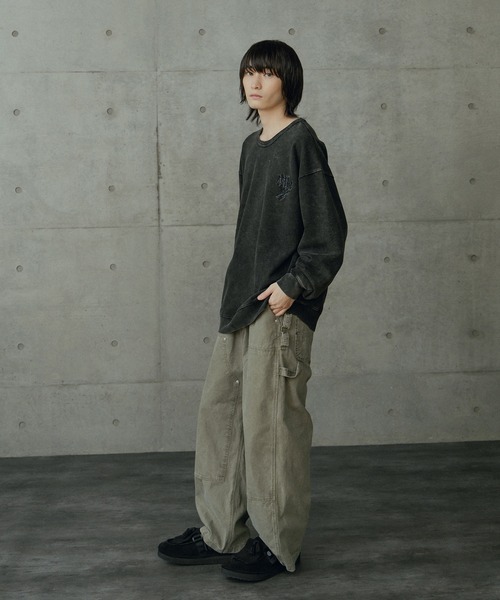RATTLE TRAP(ラトルトラップ)の「441HZロゴししゅう加工スウェット(スウェット・メンズ・ブラック/グレー・L/M)」の7枚目の写真