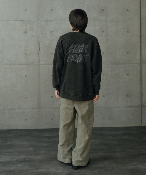 RATTLE TRAP(ラトルトラップ)の「441HZロゴししゅう加工スウェット(スウェット・メンズ・ブラック/グレー・L/M)」の6枚目の写真