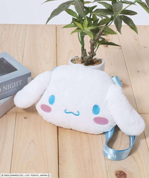 sanrio（サンリオ）の「sanrio（サンリオ）キャラクターぬいぐるみショルダーバッグ/ハローキティ/シナモロール/クロミ/マイメロディ（ショルダーバッグ・レディース・ブラック/ピンク/ホワイト×ブルー/ホワイト×レッド・FREE）」の9枚目の写真
