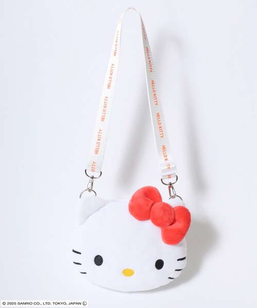 sanrio（サンリオ）の「sanrio（サンリオ）キャラクターぬいぐるみショルダーバッグ/ハローキティ/シナモロール/クロミ/マイメロディ（ショルダーバッグ・レディース・ブラック/ピンク/ホワイト×ブルー/ホワイト×レッド・FREE）」の6枚目の写真
