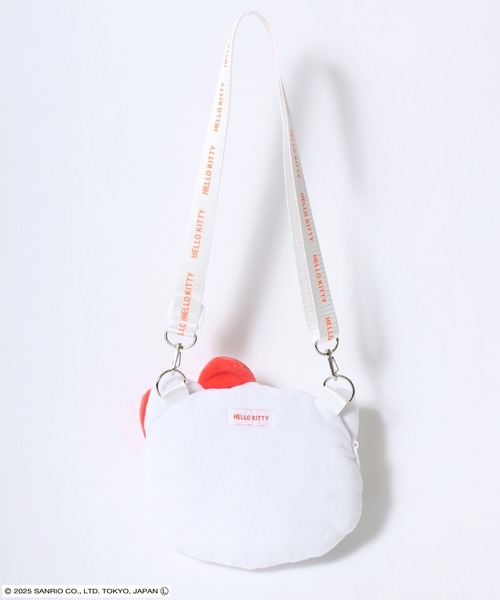 sanrio（サンリオ）の「sanrio（サンリオ）キャラクターぬいぐるみショルダーバッグ/ハローキティ/シナモロール/クロミ/マイメロディ（ショルダーバッグ・レディース・ブラック/ピンク/ホワイト×ブルー/ホワイト×レッド・FREE）」の7枚目の写真