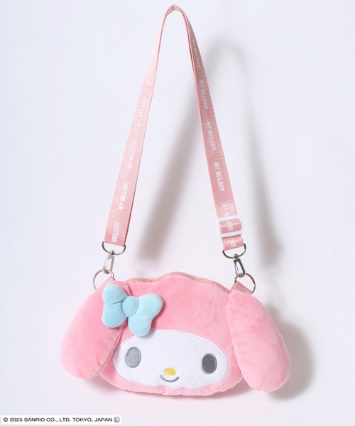 sanrio（サンリオ）の「sanrio（サンリオ）キャラクターぬいぐるみショルダーバッグ/ハローキティ/シナモロール/クロミ/マイメロディ（ショルダーバッグ・レディース・ブラック/ピンク/ホワイト×ブルー/ホワイト×レッド・FREE）」の16枚目の写真
