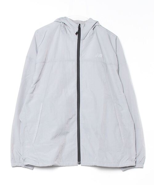 NEW BALANCE（ニューバランス）の「ニューバランス New Balance シャイニーウーブンジャケット_（ナイロンジャケット・メンズ・グレー/ブラック・S/M/L/LL/3L）」の6枚目の写真