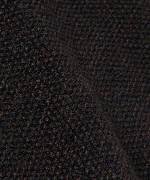 crepuscule(クレプスキュール)の「crepuscule Wool Kanoko Half Zip P/O (2503-010)(ポロシャツ・メンズ・ブラック・1/2)」の4枚目の写真