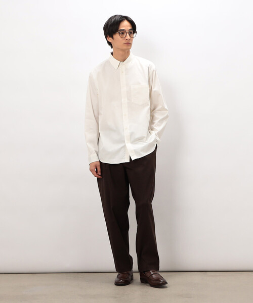 COMME CA ISM(コムサイズム)の「播州織 デニムライク シャンブレーツイルシャツ(シャツ/ブラウス・メンズ・ネイビー/ホワイト・MEDIUM/LARGE)」の3枚目の写真