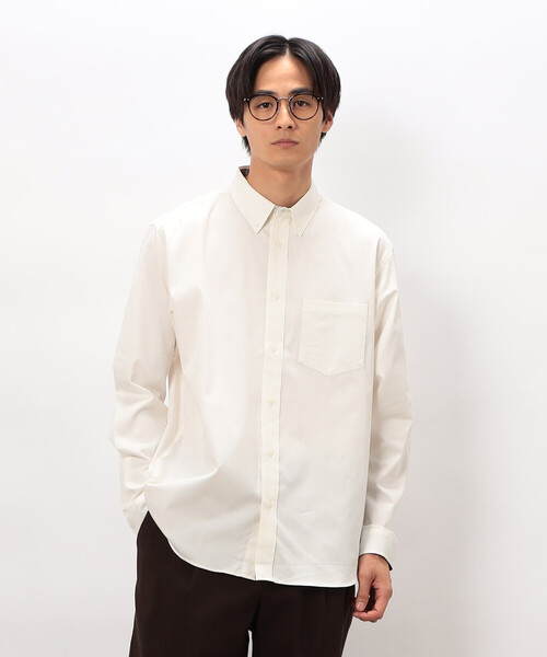 COMME CA ISM(コムサイズム)の「播州織 デニムライク シャンブレーツイルシャツ(シャツ/ブラウス・メンズ・ネイビー/ホワイト・MEDIUM/LARGE)」の6枚目の写真