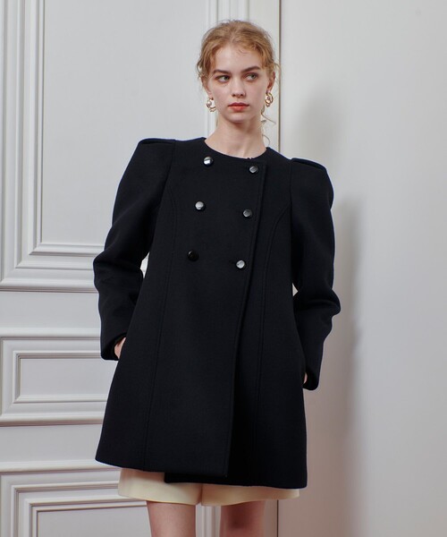 セール】【LOULOU WILLOUGHBY】シャルムビーバーパワショルコート