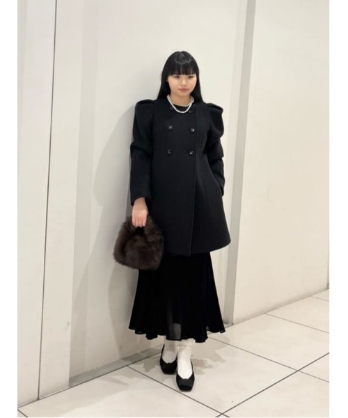 セール】【LOULOU WILLOUGHBY】シャルムビーバーパワショルコート