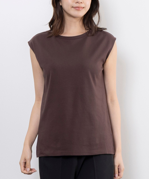 NARACAMICIE(ナラカミーチェ)の「【NARACAMICIE】ノースリカットソー(Tシャツ/カットソー・レディース・ブラック/ブラウン/ホワイト・M)」の3枚目の写真