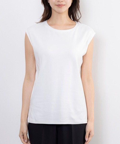 NARACAMICIE(ナラカミーチェ)の「【NARACAMICIE】ノースリカットソー(Tシャツ/カットソー・レディース・ブラック/ブラウン/ホワイト・M)」の5枚目の写真