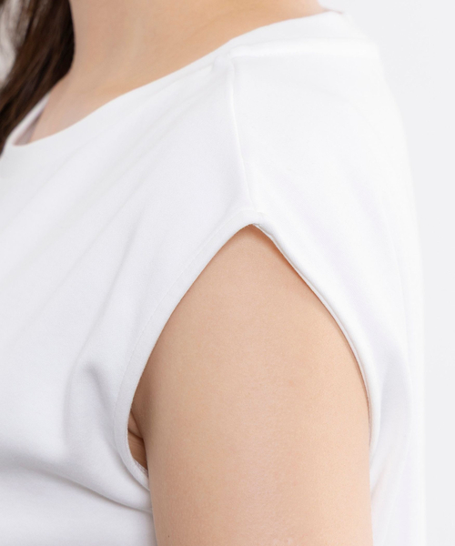 NARACAMICIE(ナラカミーチェ)の「【NARACAMICIE】ノースリカットソー(Tシャツ/カットソー・レディース・ブラック/ブラウン/ホワイト・M)」の10枚目の写真