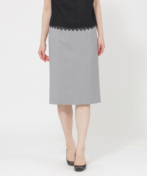 ポールスチュアート PaulStuart スカートスーツ ウール カシミヤ 絹 BAKER MODEL】ウールミルドグレナカートチェックスーツ