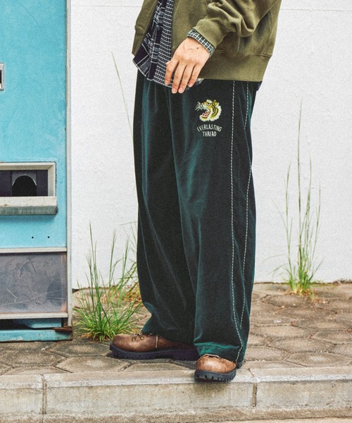 セール】ベロア刺繍スカパンツ（その他パンツ）｜niko and