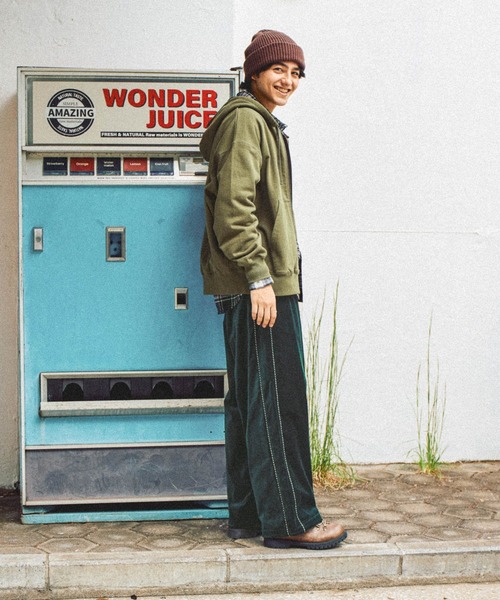 niko and...（ニコアンド）の「ベロア刺繍スカパンツ（その他パンツ・メンズ・ボルドー/ブラック/グリーン・MEDIUM/LARGE）」の5枚目の写真