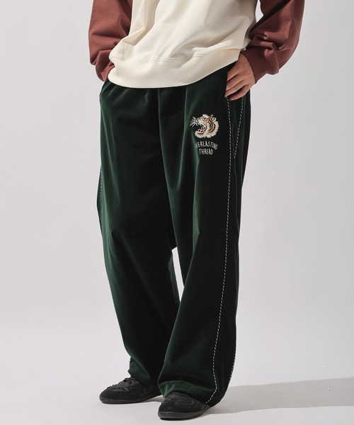 niko and...（ニコアンド）の「ベロア刺繍スカパンツ（その他パンツ・メンズ・ボルドー/ブラック/グリーン・MEDIUM/LARGE）」の12枚目の写真