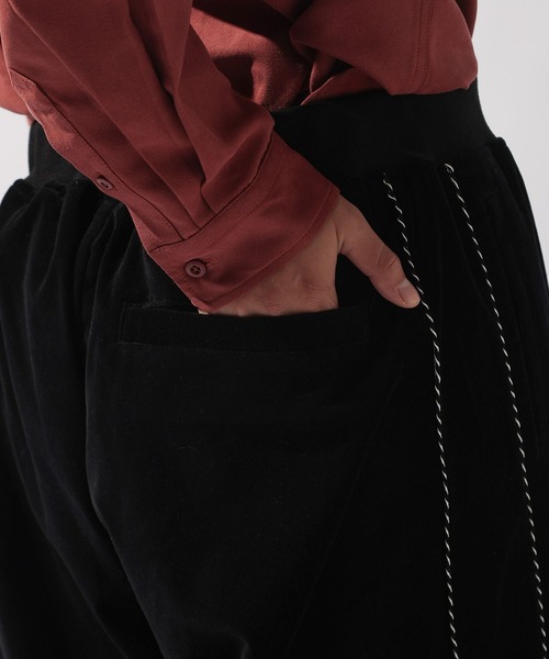 niko and...（ニコアンド）の「ベロア刺繍スカパンツ（その他パンツ・メンズ・ボルドー/ブラック/グリーン・MEDIUM/LARGE）」の20枚目の写真