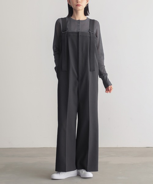 低身長/高身長向けサイズ有]ドライピケサロペット【サスティナブル