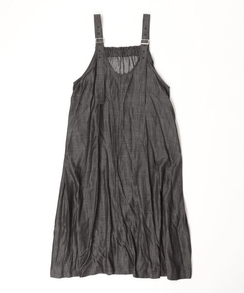 LUGIVA（ルギヴァ）の「【LUGIVA/ルギバ】テンセルデニム前後2wayジャンパースカート（ジャンパースカート・レディース・ブラック・FREE）」の14枚目の写真