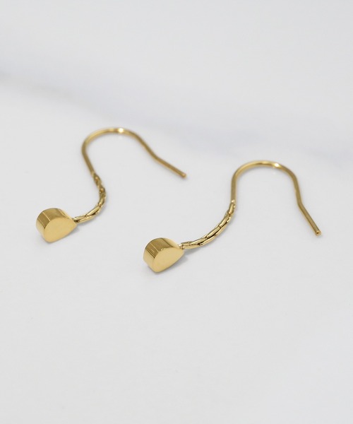 blackdia ocean(ブラックダイヤオーシャン)の「blackdia ocean 金属アレルギー対応 ジルコニア ドロップピアス 両耳(ピアス(両耳用)・レディース・ゴールド/ピンクゴールド/シルバー・FREE)」の5枚目の写真